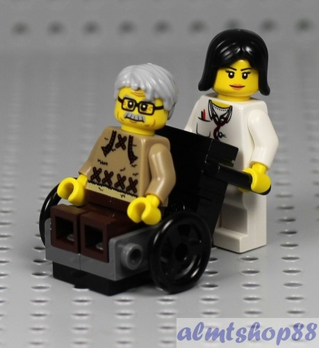 Lego grandfather nurse - grandfather, &
